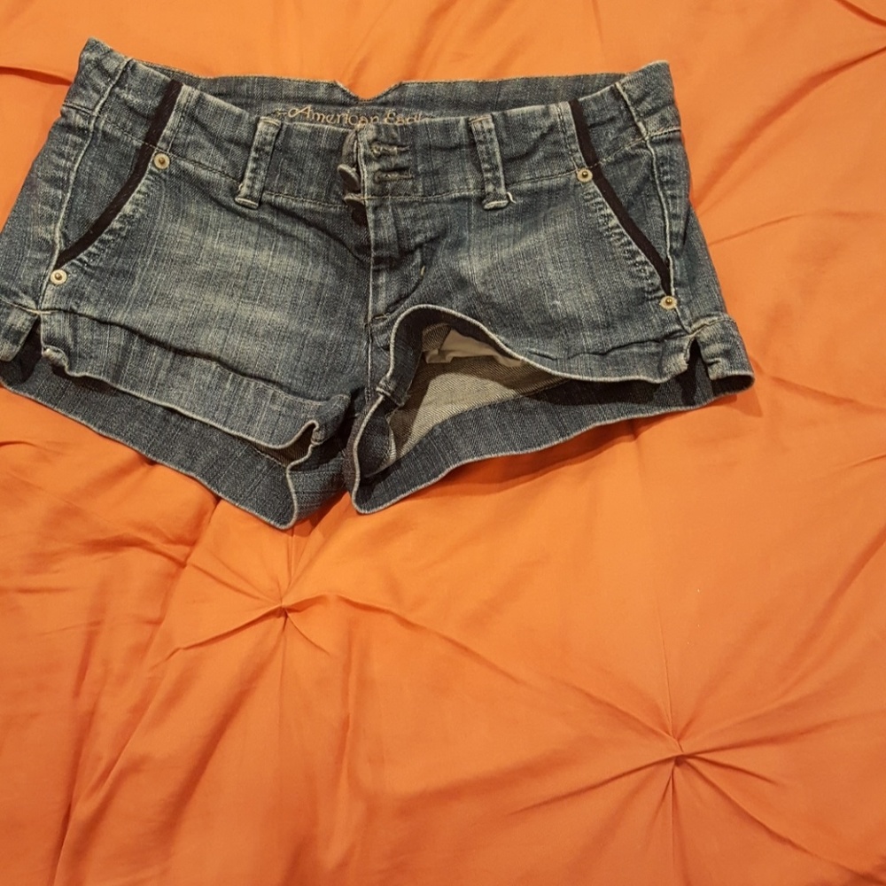 American eagle mini shorts denim